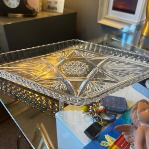 Leaded Crystal Dressing Table Tray