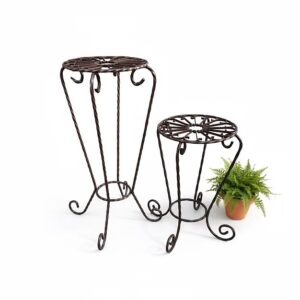 French Metal Plant Stand Tall