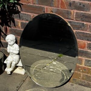 Frameless Oval Mirror