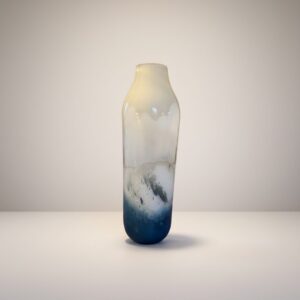 Tall Heavy Glass Vase